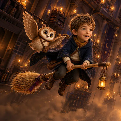 Page illustrée d'un livre personnalisé Pixly Story