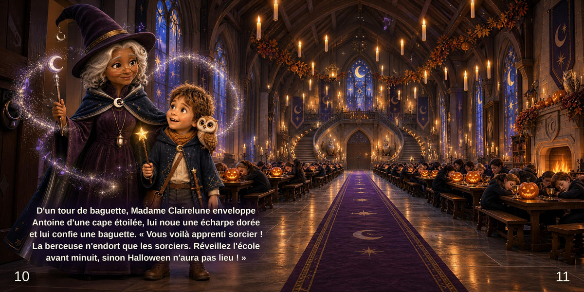 Une double page qui s'ouvre comme un décor de cinéma