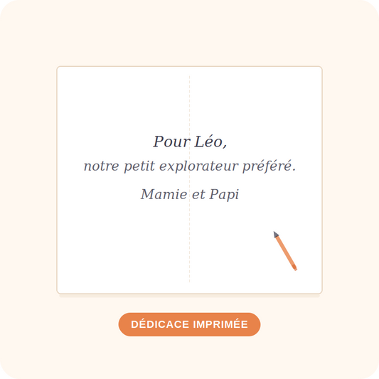 Dédicace personnalisée