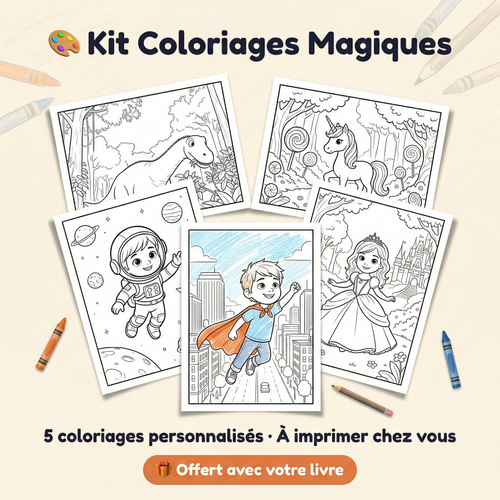 Kit Coloriages Magiques - 5 pages à imprimer