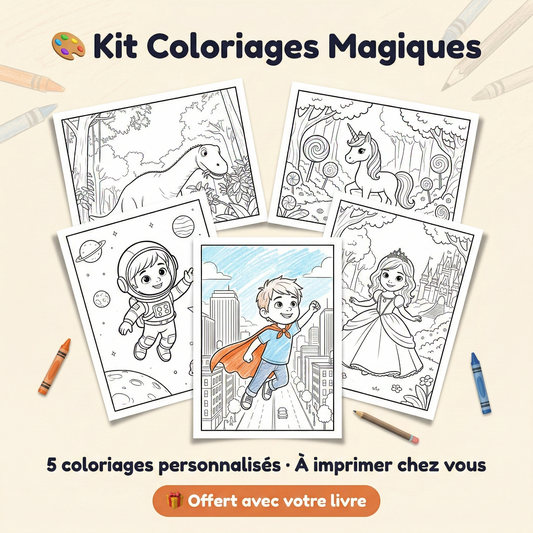 Kit Coloriages Magiques - 5 pages à imprimer