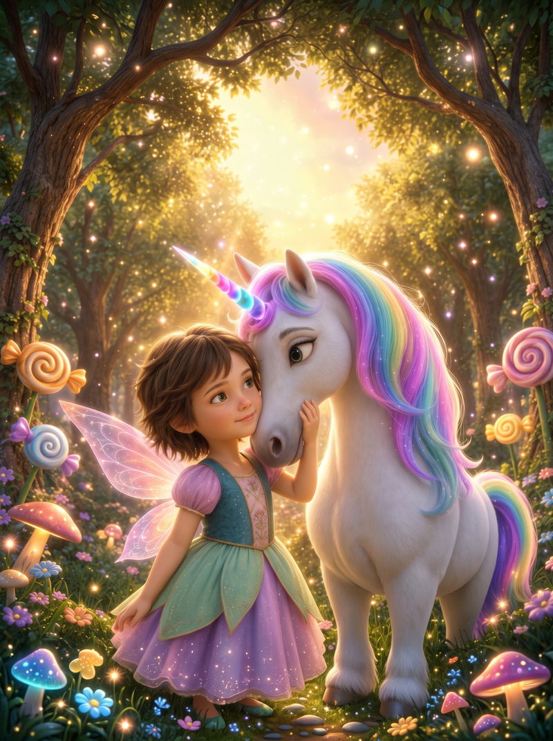 La Licorne et la Forêt Enchantée